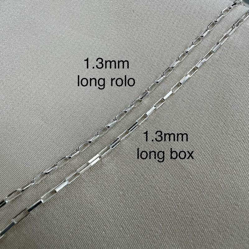 CX43: Long Rolo - 1.3mm  - Chain By the Foot