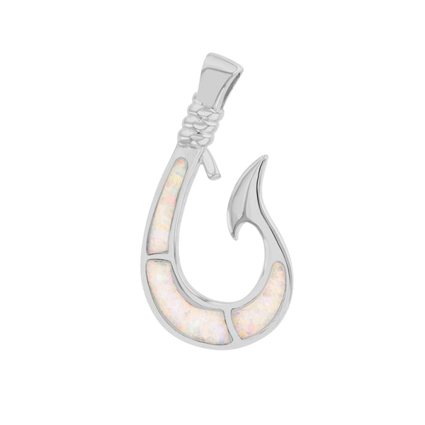 Fish Hook Opal Pendant