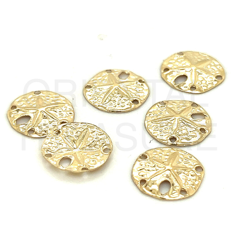 CH-27 Sand Dollar 12mm Wide GF Charm (Pack of 3)