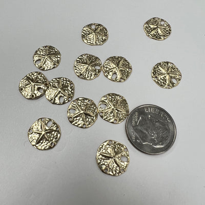 CH-27 Sand Dollar 12mm Wide GF Charm (Pack of 3)
