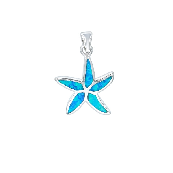 Starfish Blue Opal Pendant