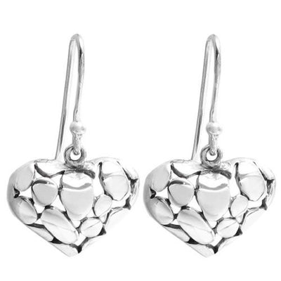 156939 Heart  French Wire Earrings