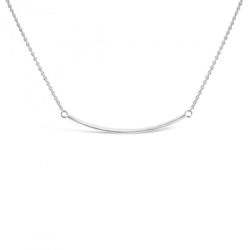 Simple Curved Bar Necklace