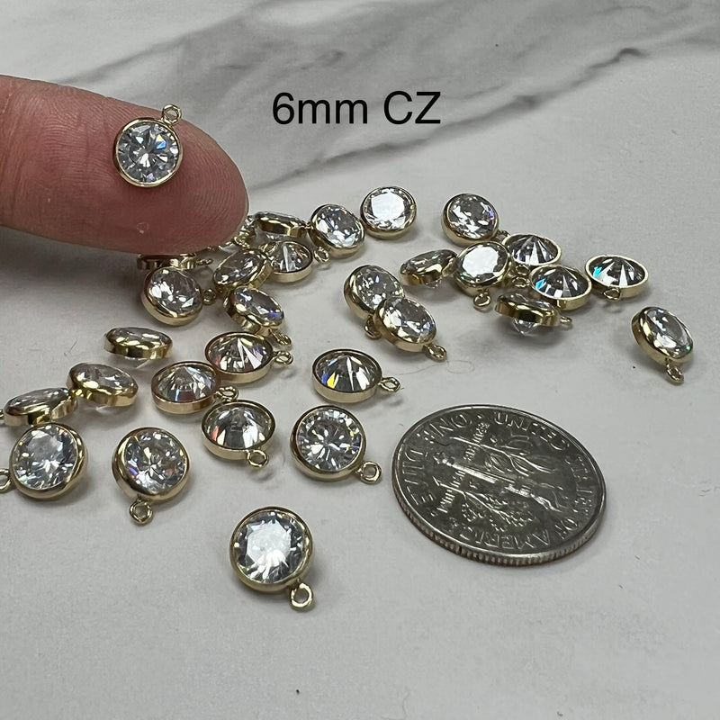 CH-51 - 6mm CZ Charms (Pack of 2)