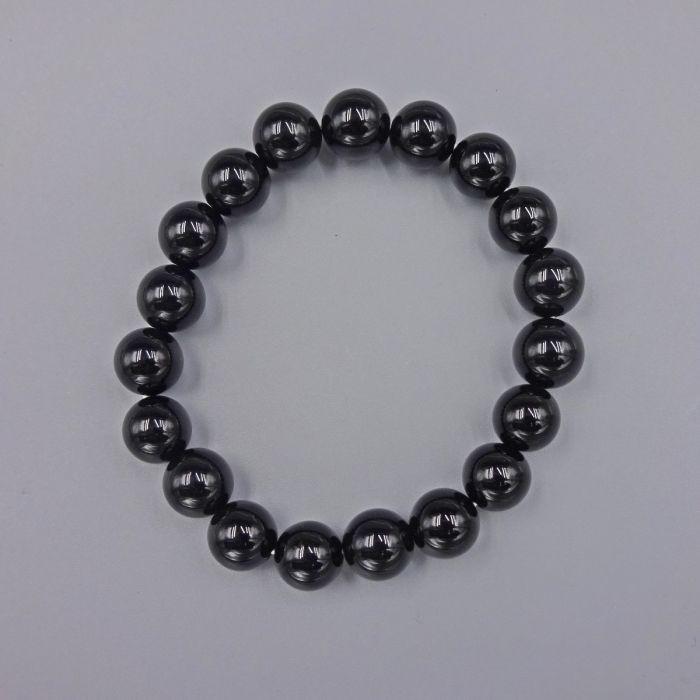 10mm Stretch Black Onyx Polished Bracelet