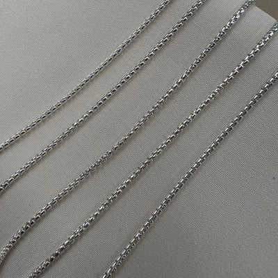 CX67: Round Box Chain  - By the Foot