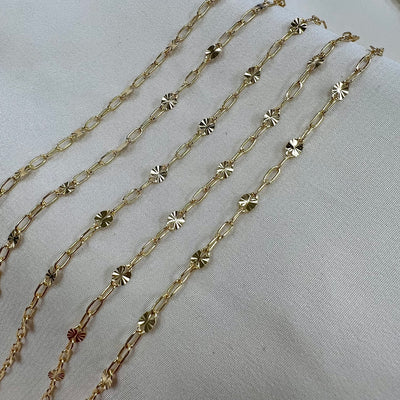 CX72L (3+1): 3.2mm Starlight + Paperclip - Chain by the foot