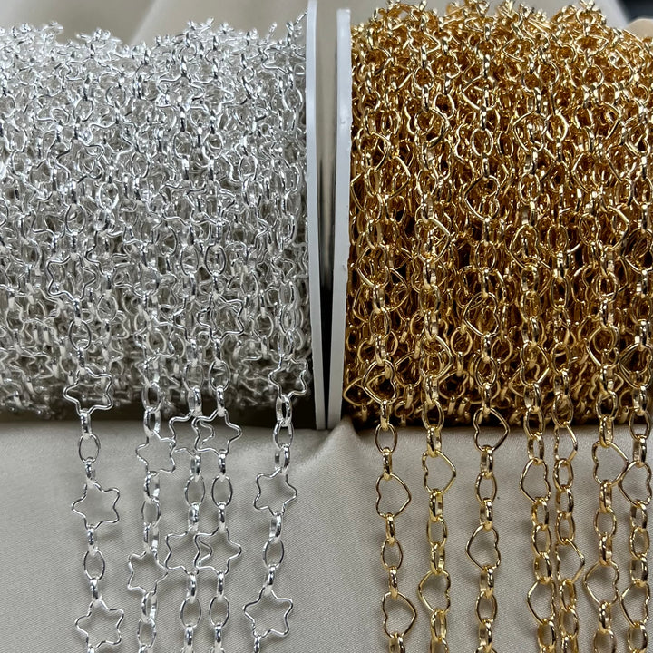 CX47 - Alternating (3+1) Jumbo Shape Chain by the foot