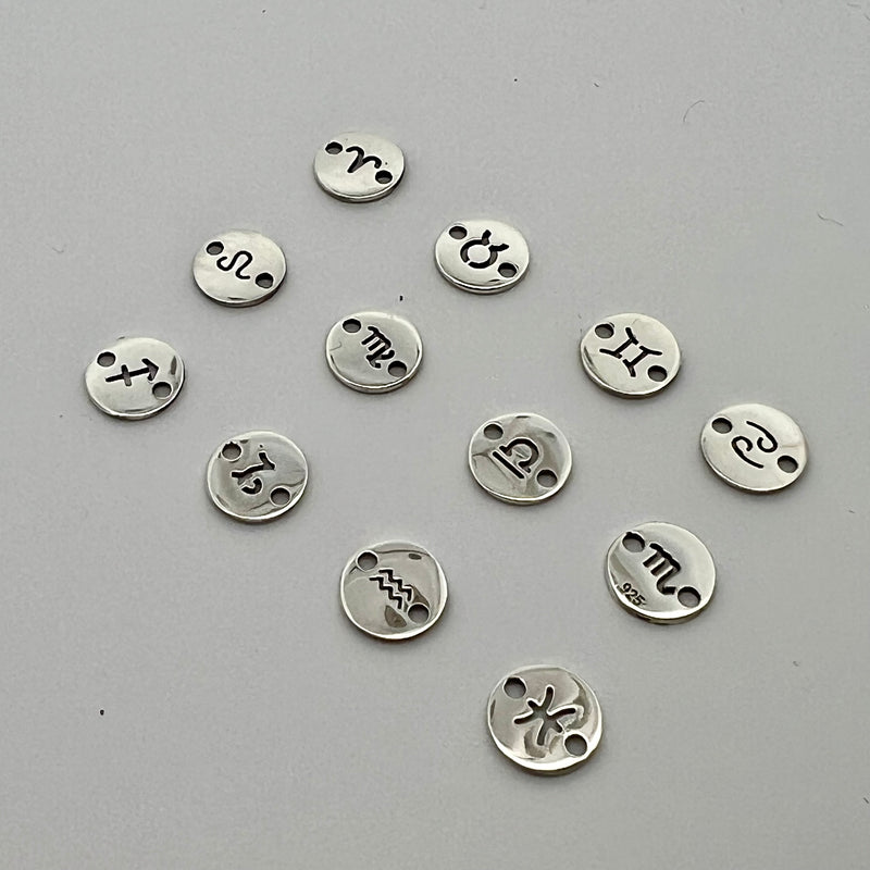 CN36 Zodiac Disc Silver Connectors