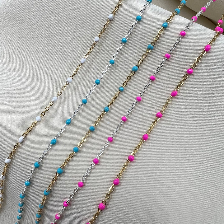 CX23: 7mm Space Enamel Satellite Chain by the foot