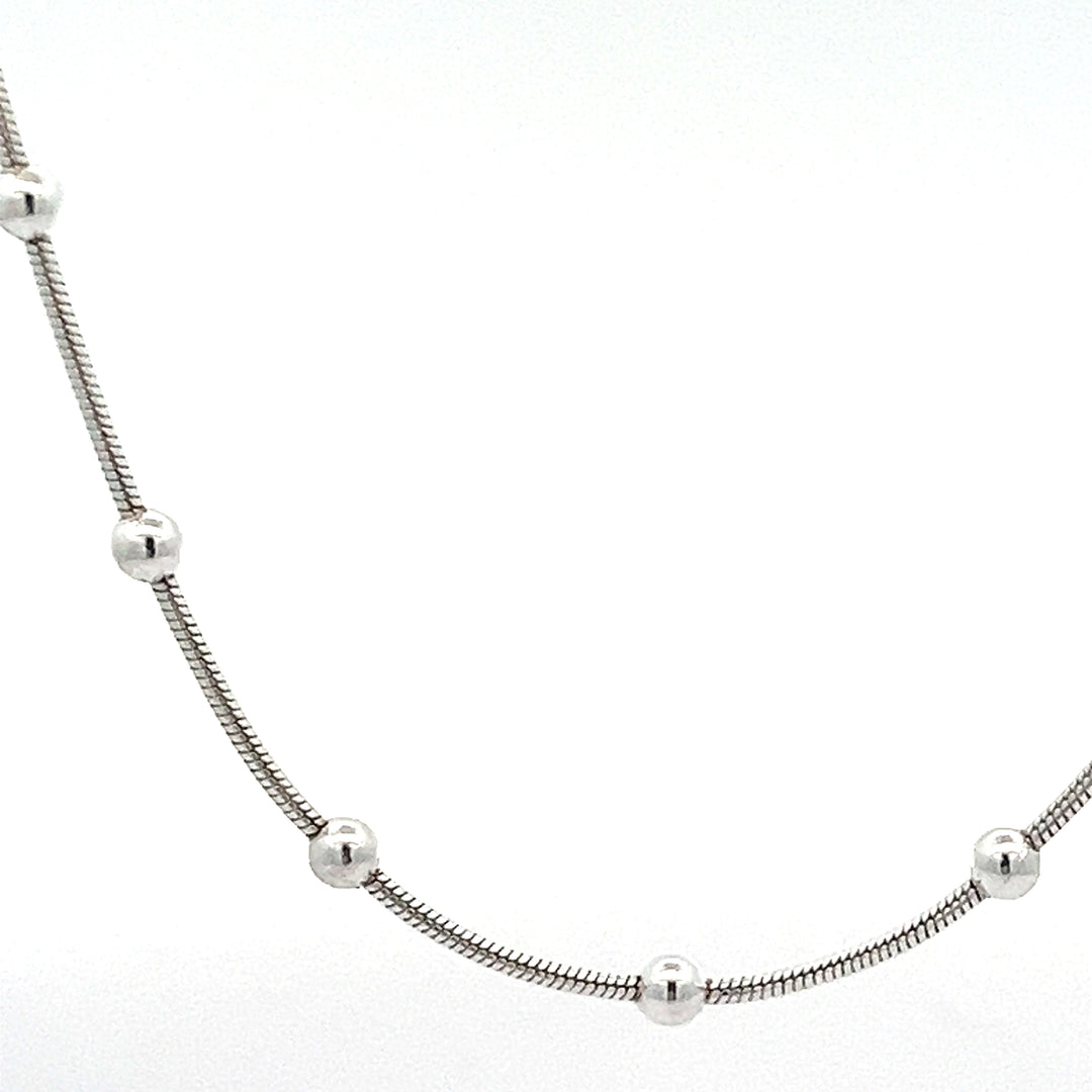Snake + 3mm Round Bead Chain