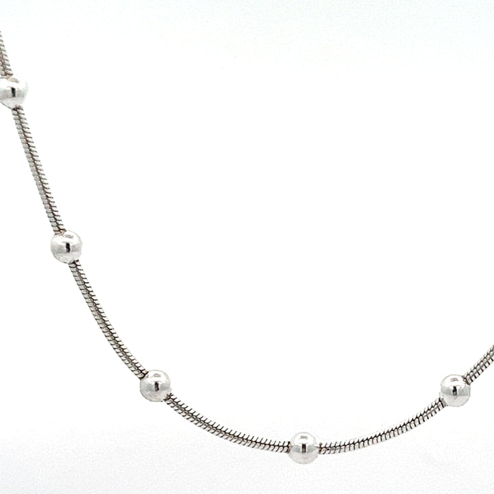 Snake + 3mm Round Bead Chain