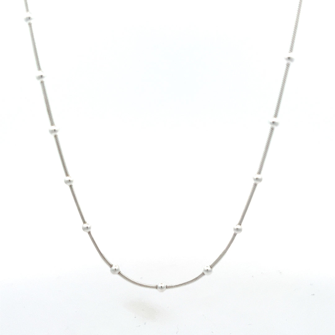 Snake + 3mm Round Bead Chain