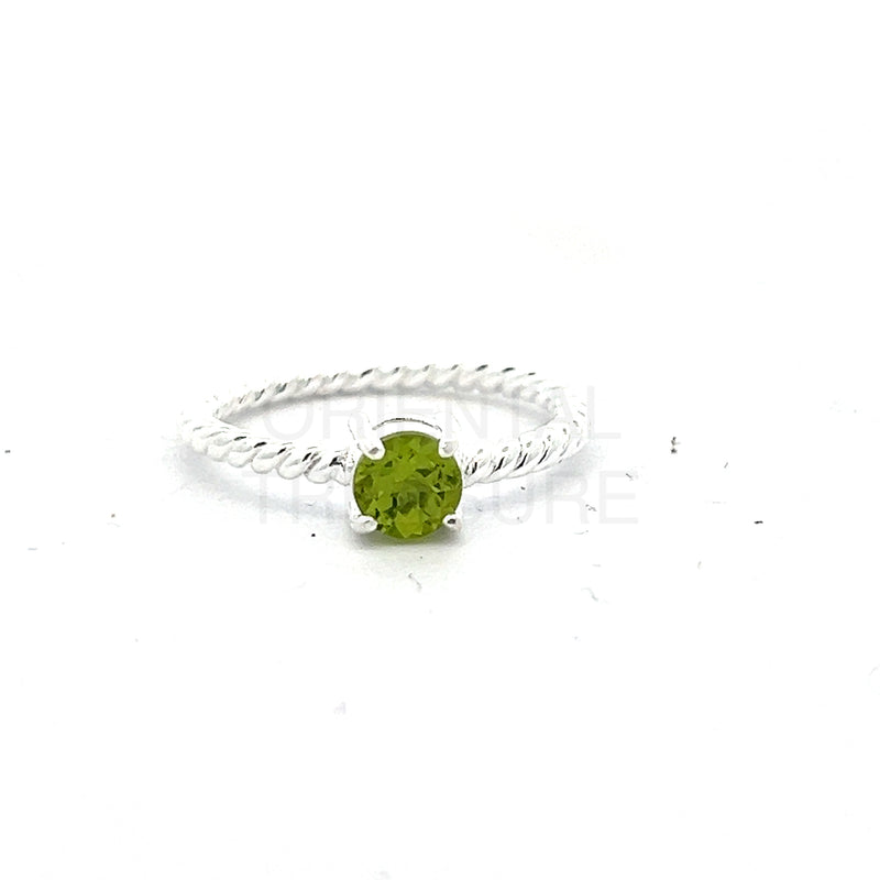 Genuine Gemstone Rope Stackable Rings