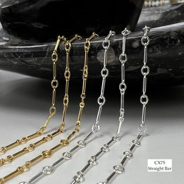CX75: 1mm Straight Bar Chain by the foot
