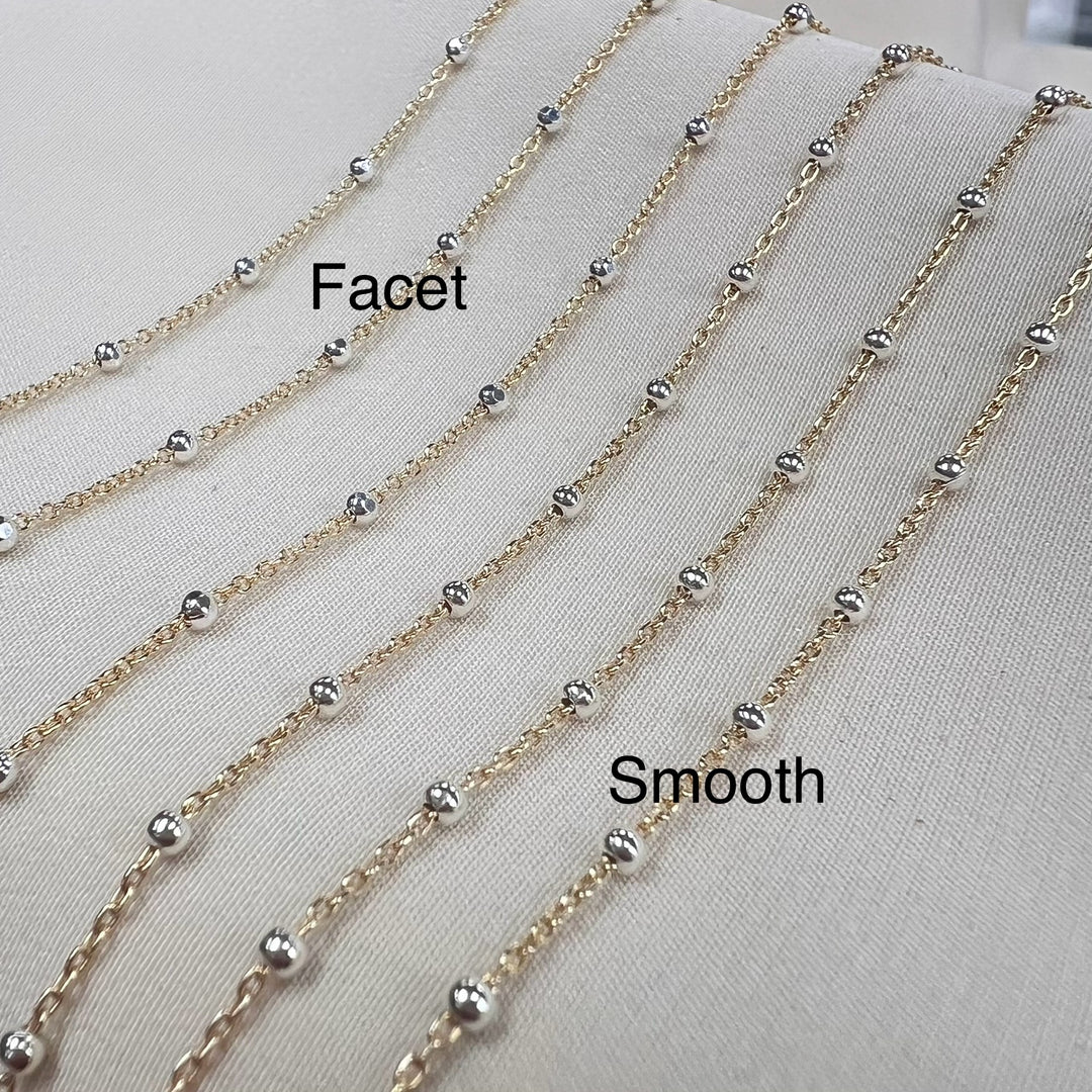 CX77 - Two Tone Satellite chain by the foot (26ga only)
