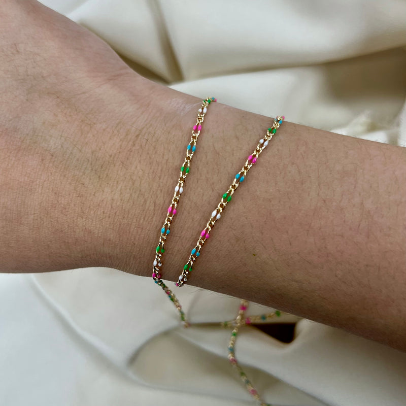 CX138 - 2.2mm Enamel Curb (1+1) Chain by the foot