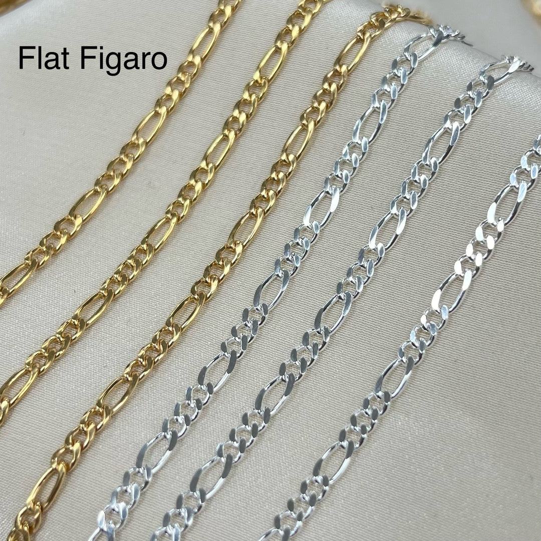 CX30: 2.9mm Figaro Chain by the foot