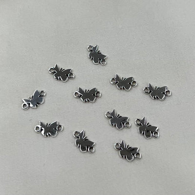 CN16 - 6mm Butterly Sterling Silver Connectors (3 pcs)