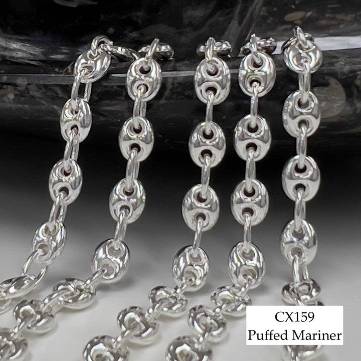 Silver chain with &