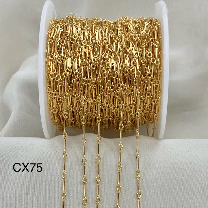 CX75: 1mm Straight Bar Chain by the foot