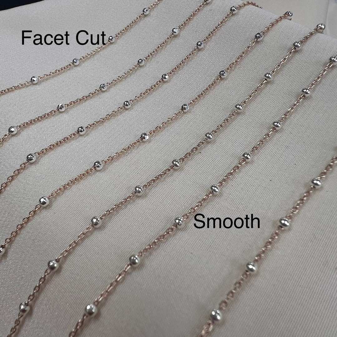 CX77 - Two Tone Satellite chain by the foot (26ga only)