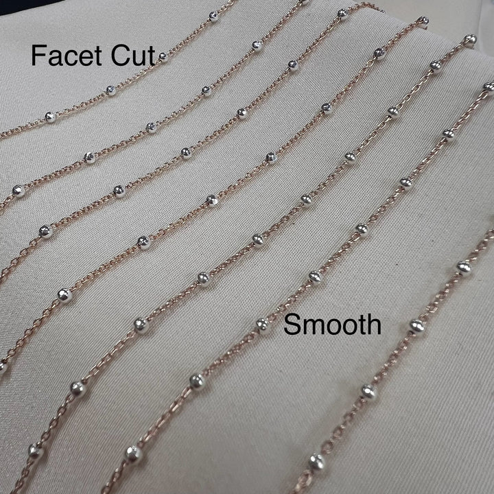 CX77 - Two Tone Satellite chain by the foot (26ga only)