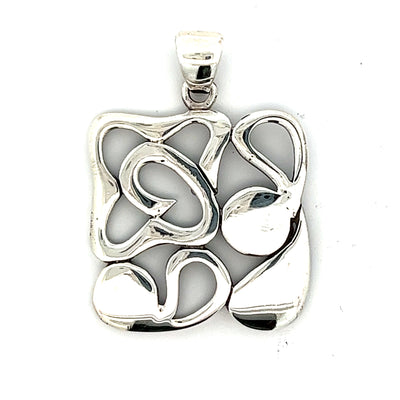 415334  Abstract Square Pendant