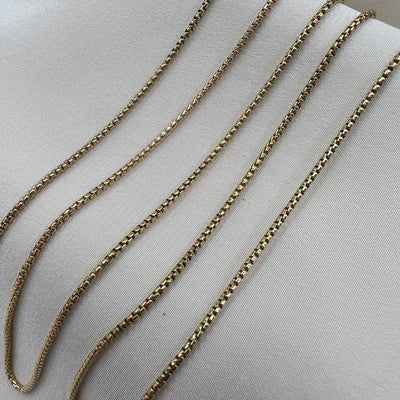 CX67: Round Box Chain  - By the Foot
