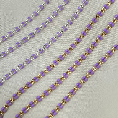 CX79: Curb Enamel Chain by the foot