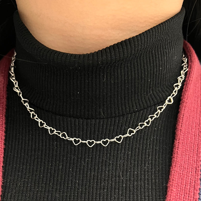 Heart Chains - Sterling Silver