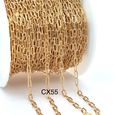CX55: 2.6mm Paperclip #3 Chain By the Foot