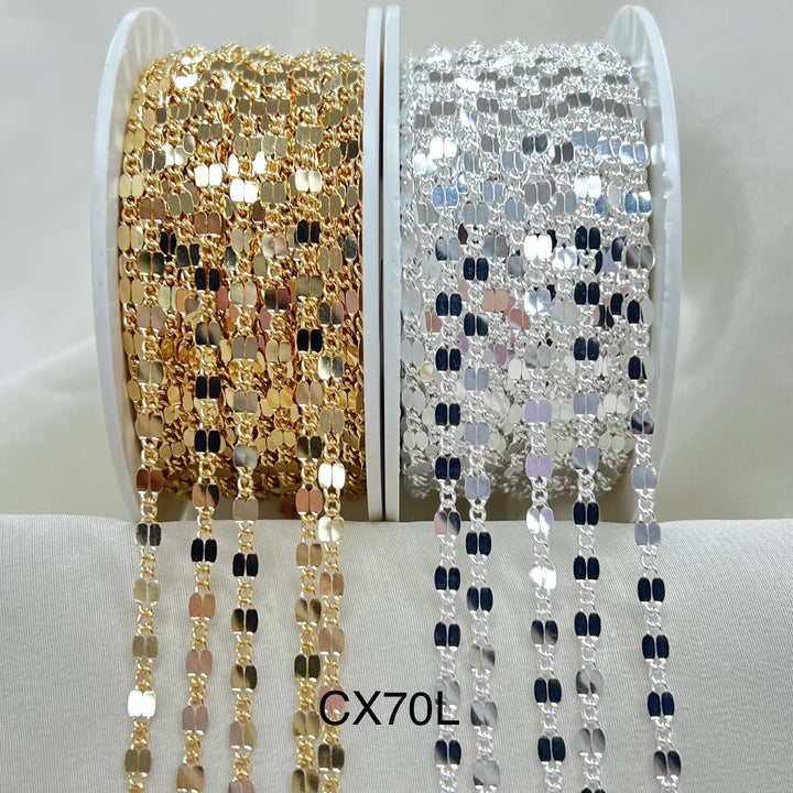 CX70L: 2.9mm Sequin chain by the foot