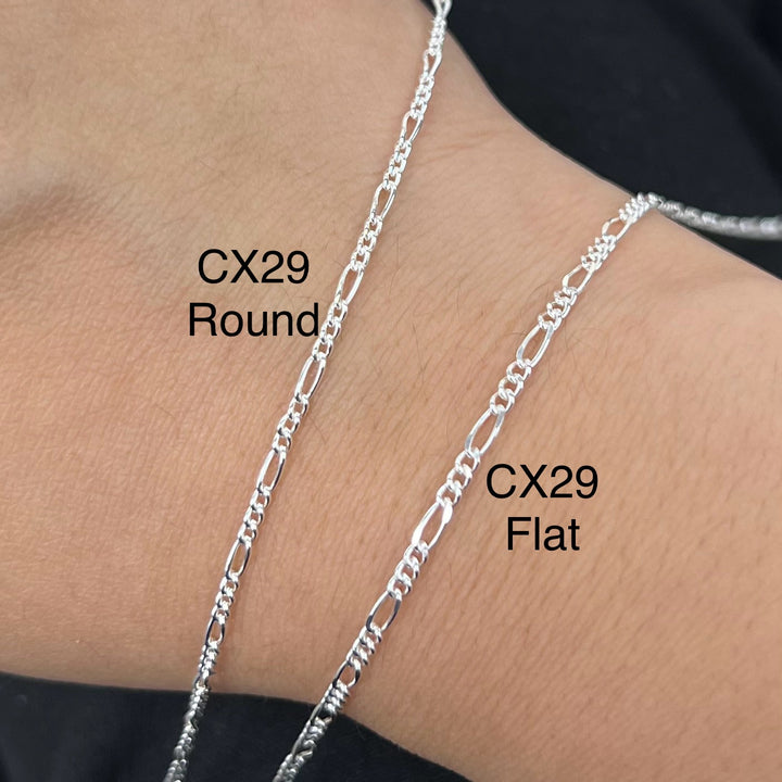 CX29: 1.7mm Figaro Chain by the foot