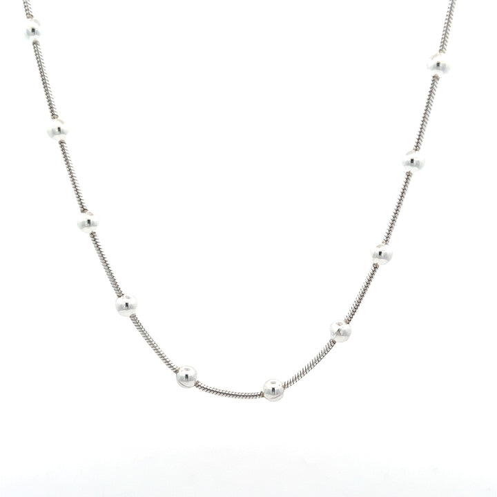 Snake + 4mm Round Bead Chain