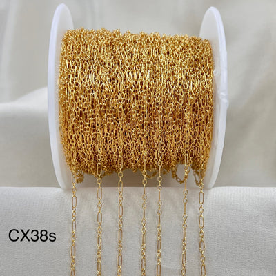 CX38S: 1.7mm Long + Short PC Chain by the foot