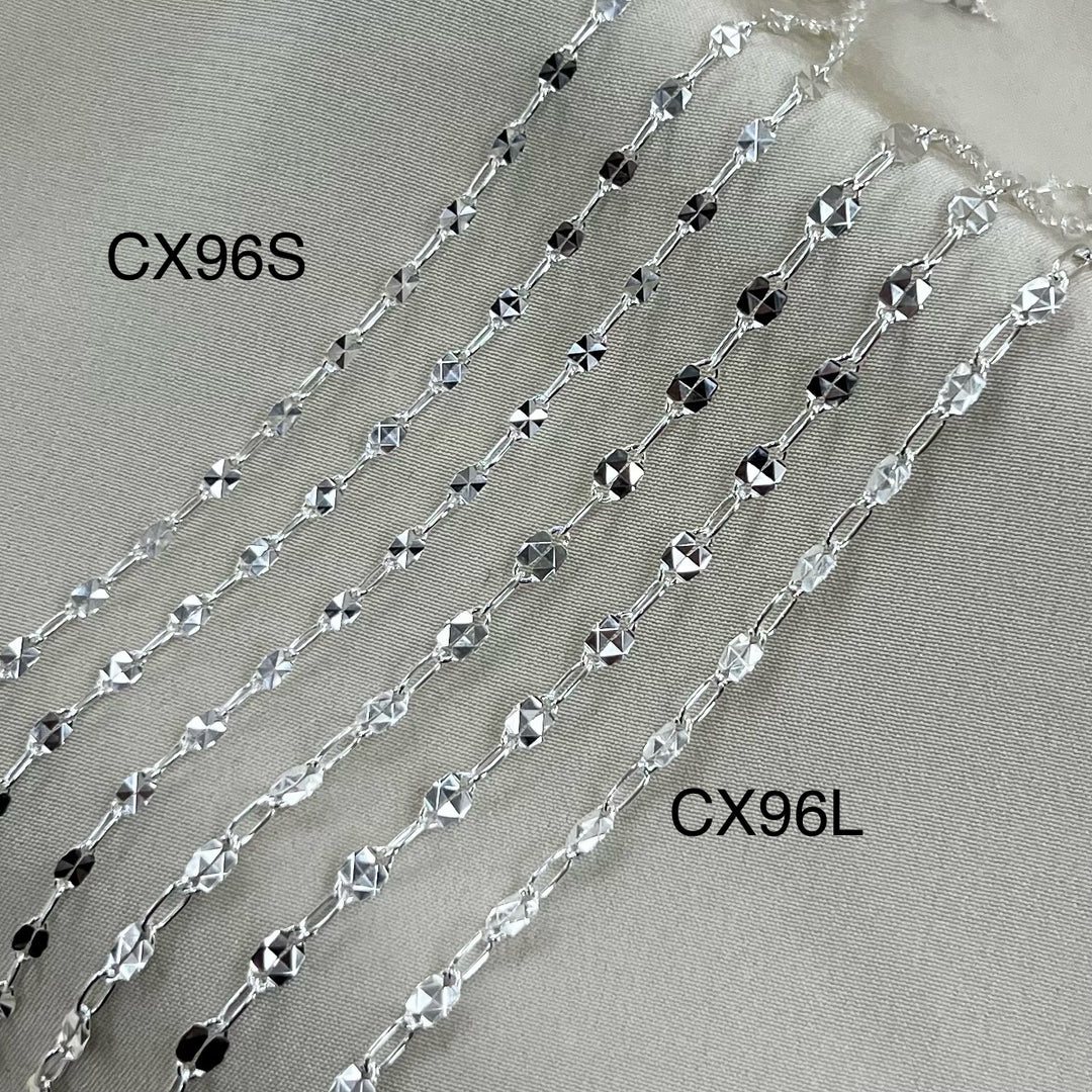 CX96L: 3.2mm Disco + Paperclip (1+1) Chain by the foot