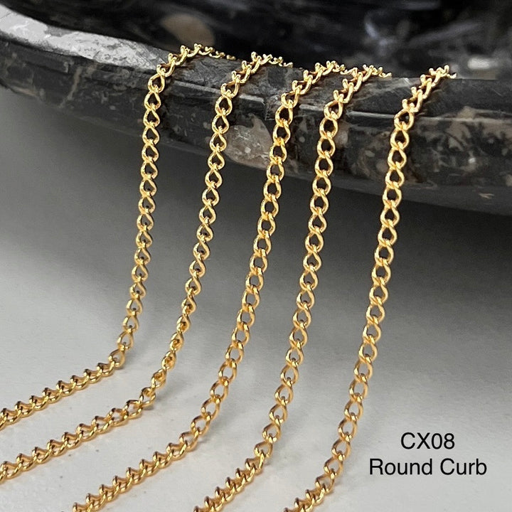 CX08: 1.7mm Curb Chain by the foot