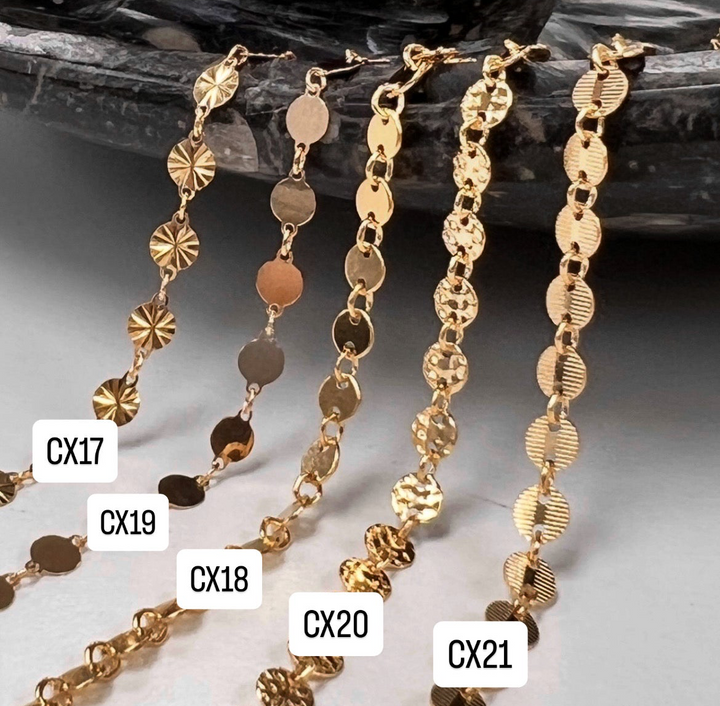 CX19: Lightweight 4mm Disc Chain by the foot