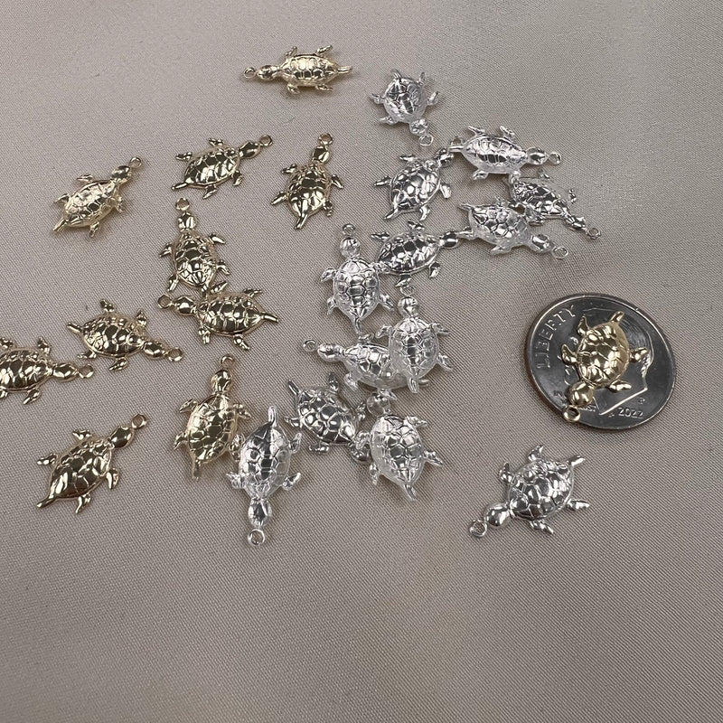 CH31  - 9mm Turtle Charms (Pack of 3)