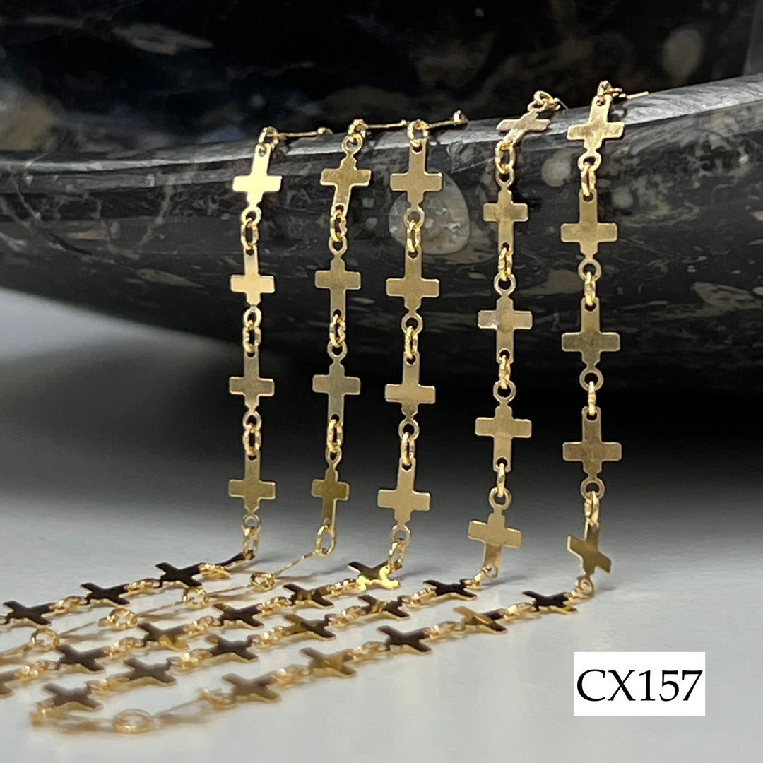 CX157 - Mini Cross Chain by the foot