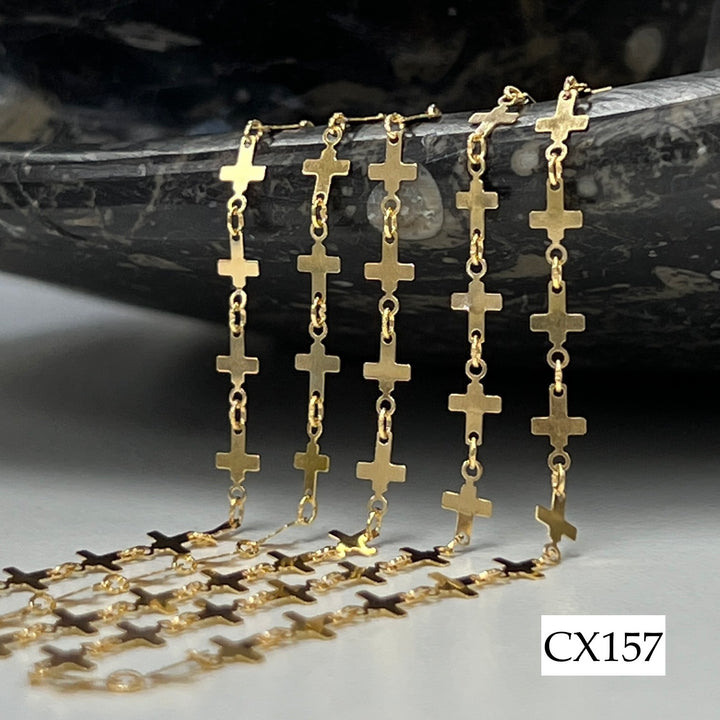 CX157 - Mini Cross Chain by the foot