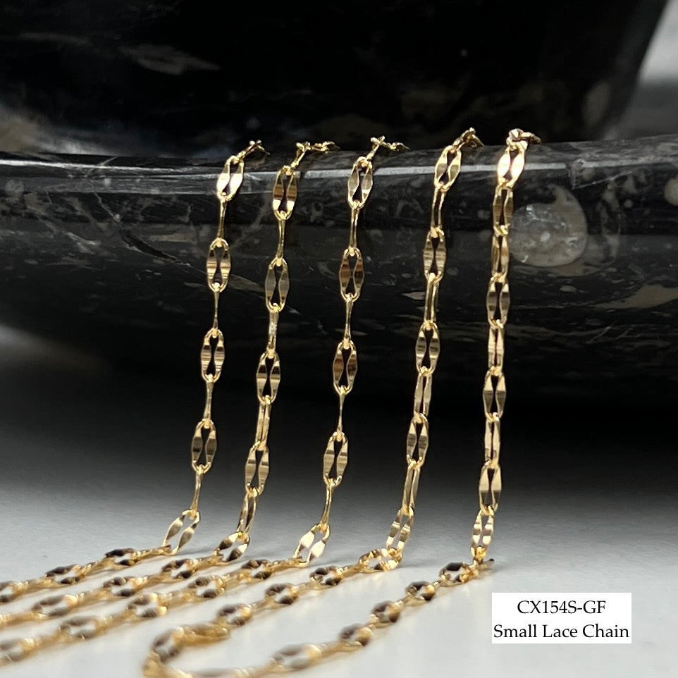 CX154 - Elongated Sequin Chain by the foot