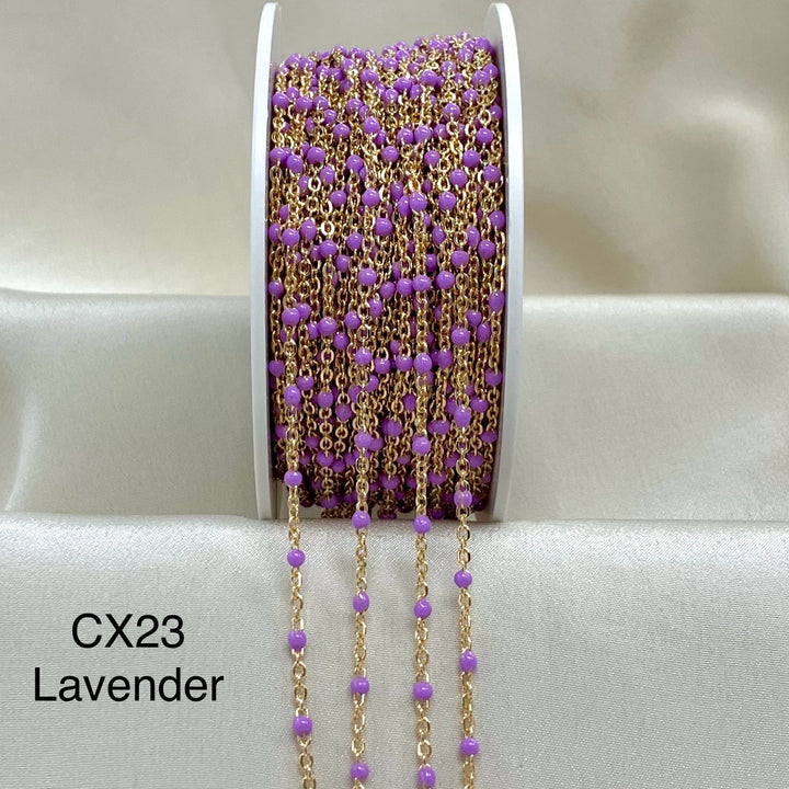 CX23: 7mm Space Enamel Satellite Chain by the foot