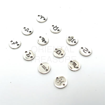 CN36 Zodiac Disc Silver Connectors
