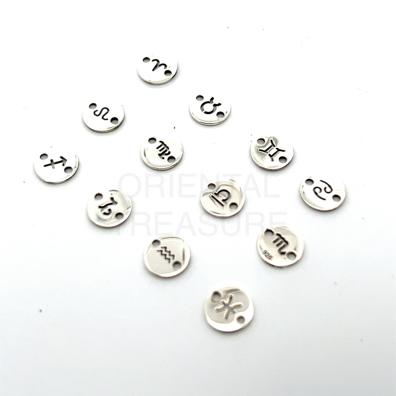 CN36 Zodiac Disc Silver Connectors