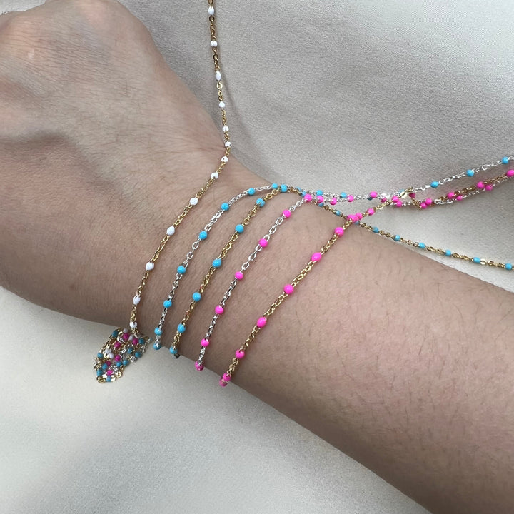CX23: 7mm Space Enamel Satellite Chain by the foot