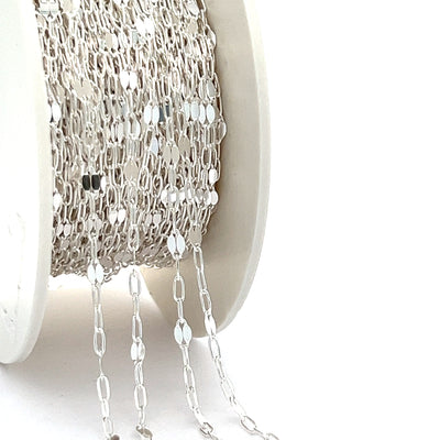 CX69L: Large Sequin + Paperclip - Chain by the foot