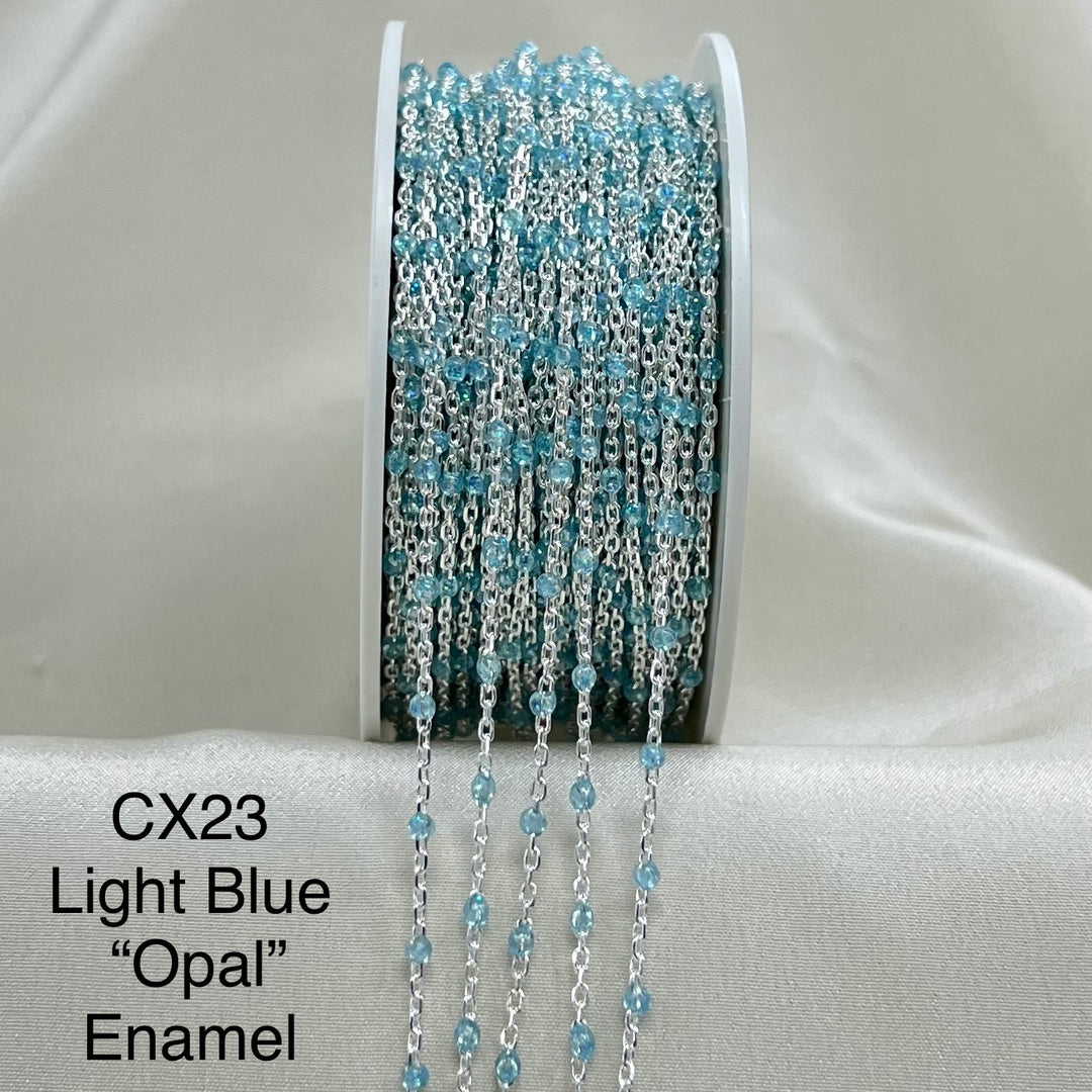 CX23: 7mm Space Enamel Satellite Chain by the foot
