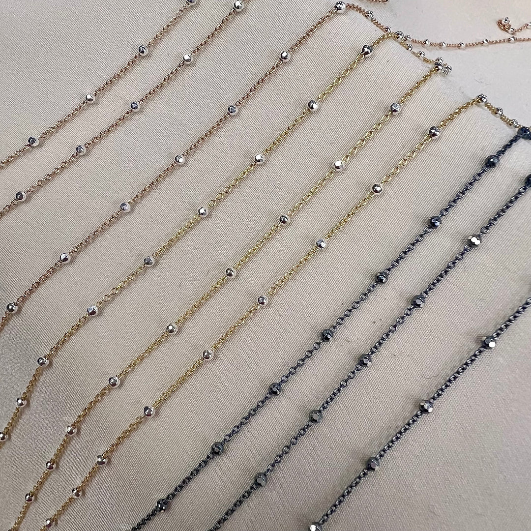 CX77 - Two Tone Satellite chain by the foot (26ga only)